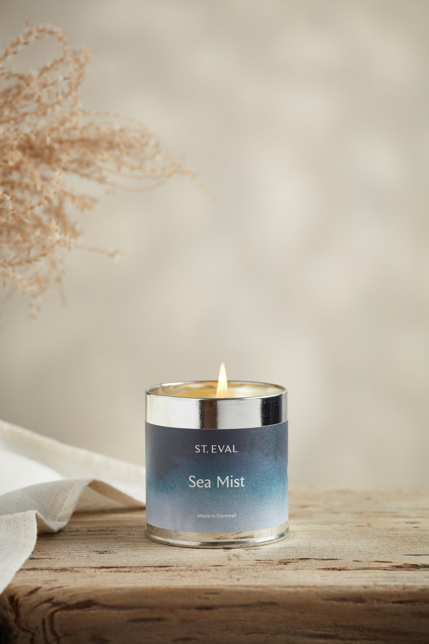 St Eval Sea Mist Scented Tin Candle