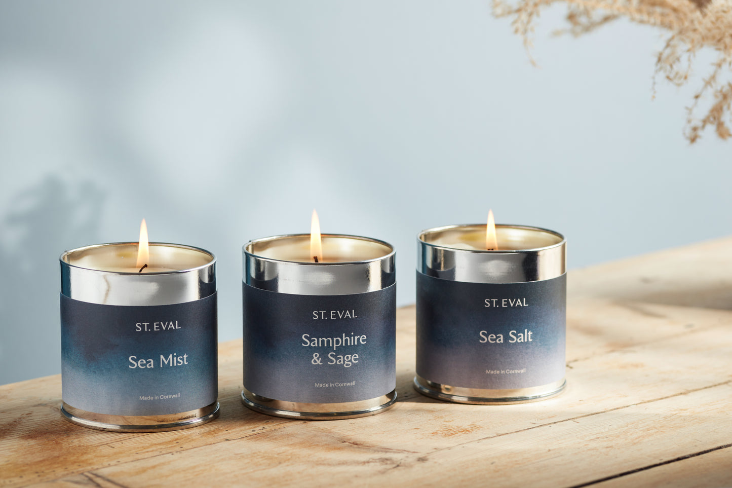 St Eval Samphire & Sage Scented Tin Candle