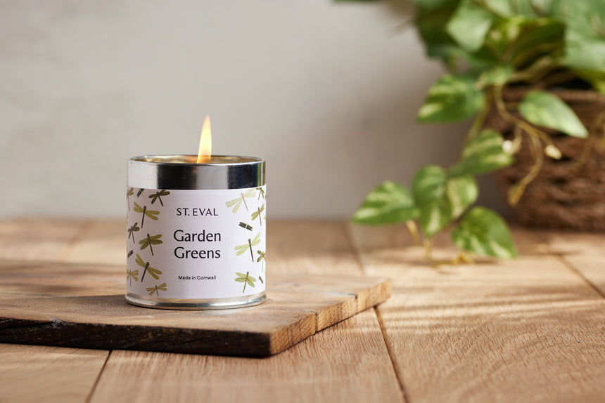 St Eval Garden Greens Scented Tin Candle