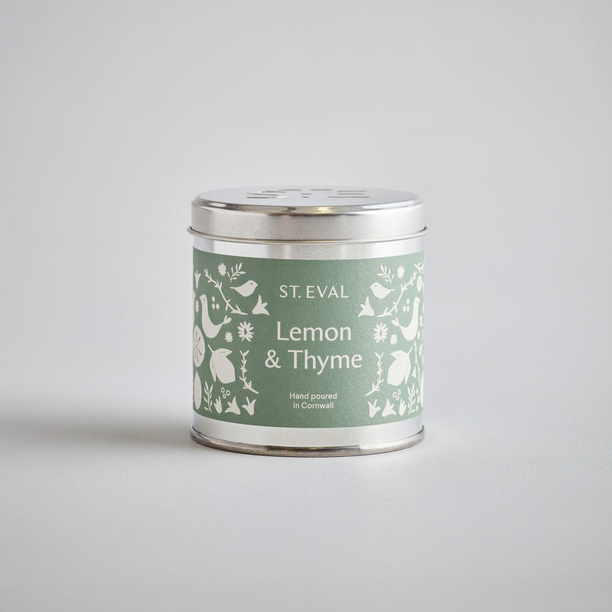 St Eval Lemon & Thyme  Scented Tin Candle