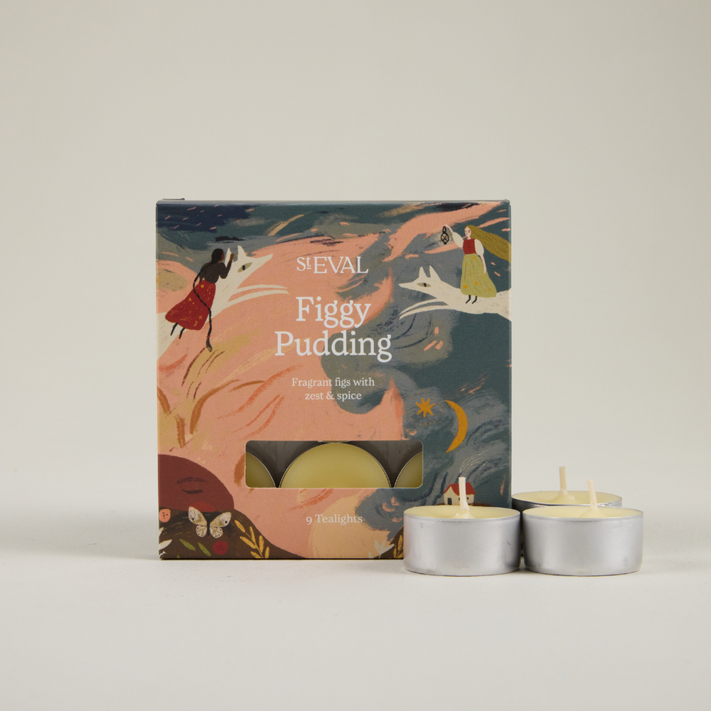 St Eval Winter Edition Figgy Pudding Scented Tealights (Set of 9)