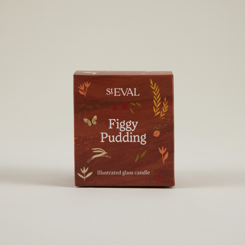 St Eval Figgy Pudding Scented Candle ,Wonderland Glass