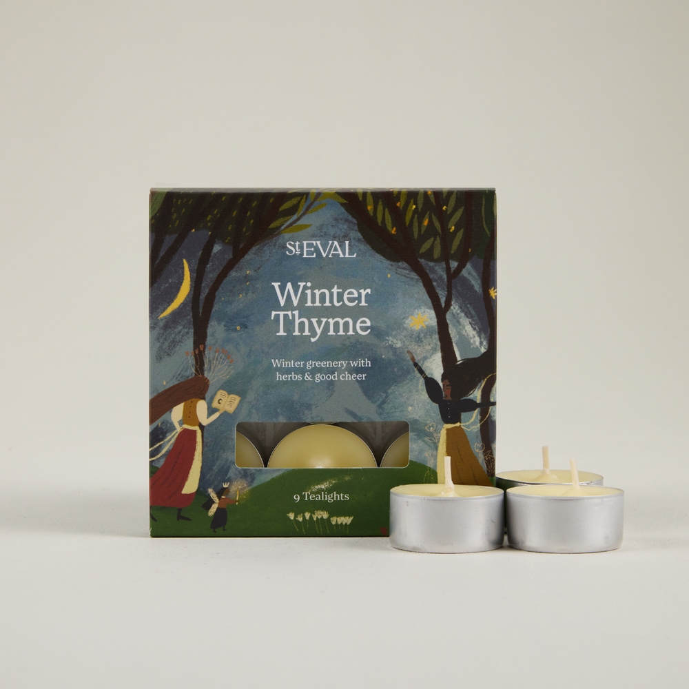 St Eval Winter Edition Winter Thyme Scented Tealights, (Set Of 9)
