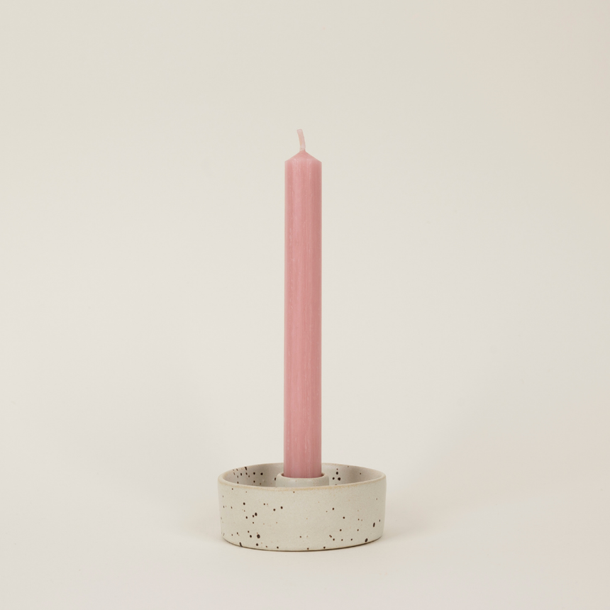 St Eval Stone Speckled Candle Holder