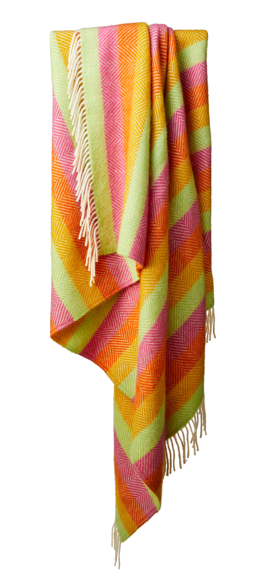 Tweedmill Pure New Wool Throw, Stripe Refresh