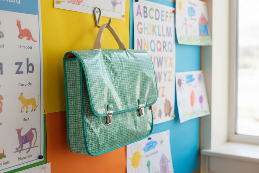 Petit Pan kiko Children Satchel Backpack, Sea Green