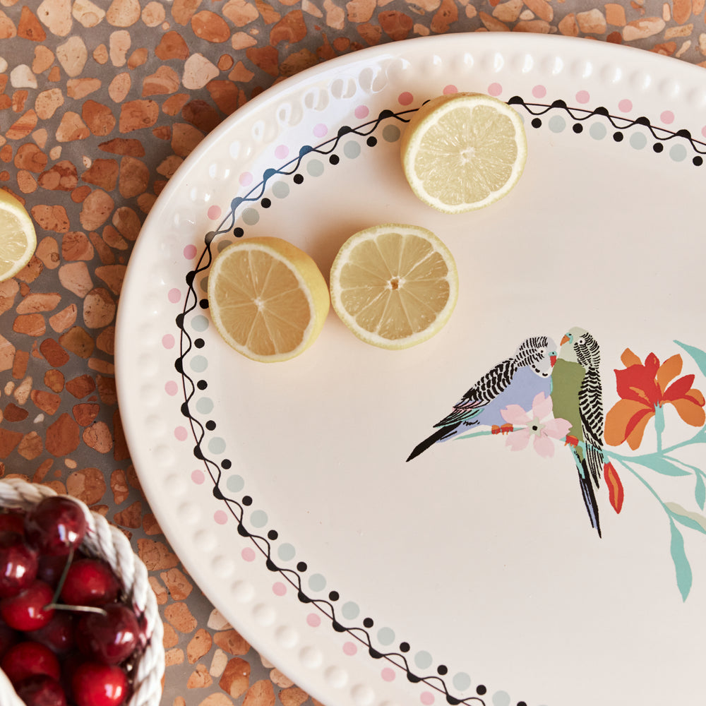 Cath Kidston Painted Table Ceramic Oval Serving Platter