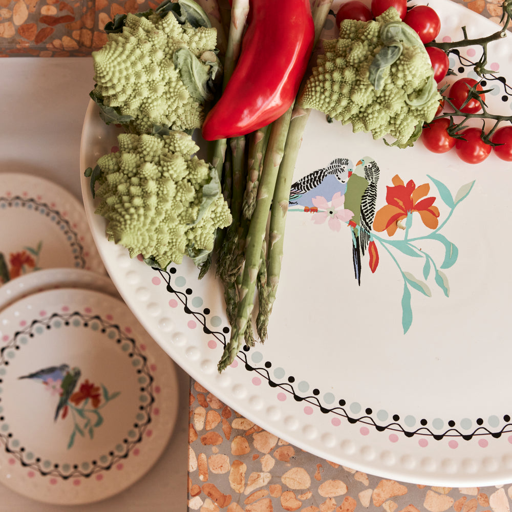 Cath Kidston Painted Table Ceramic Oval Serving Platter