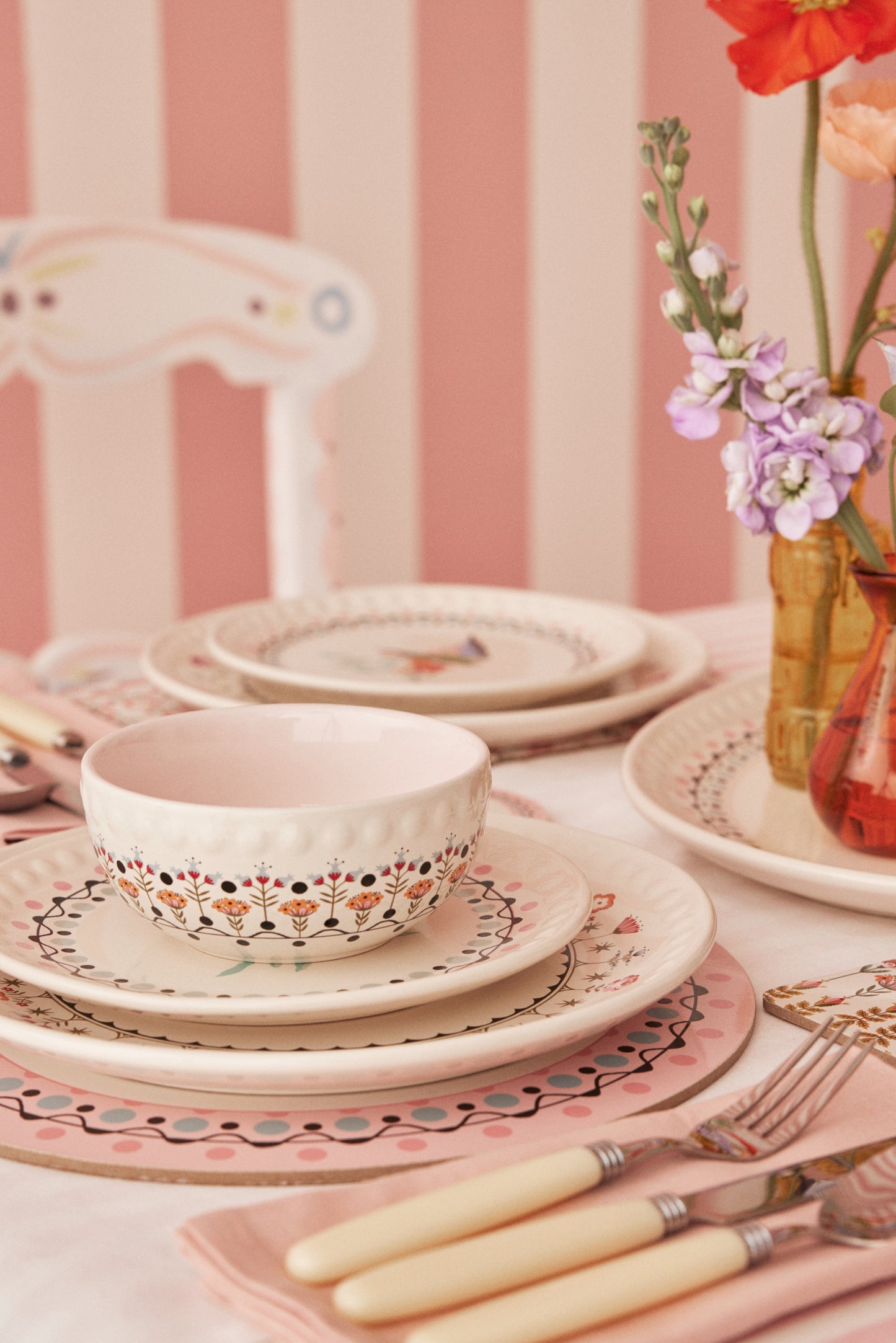 Cath Kidston Painted Table Ceramic Cereal Bowl