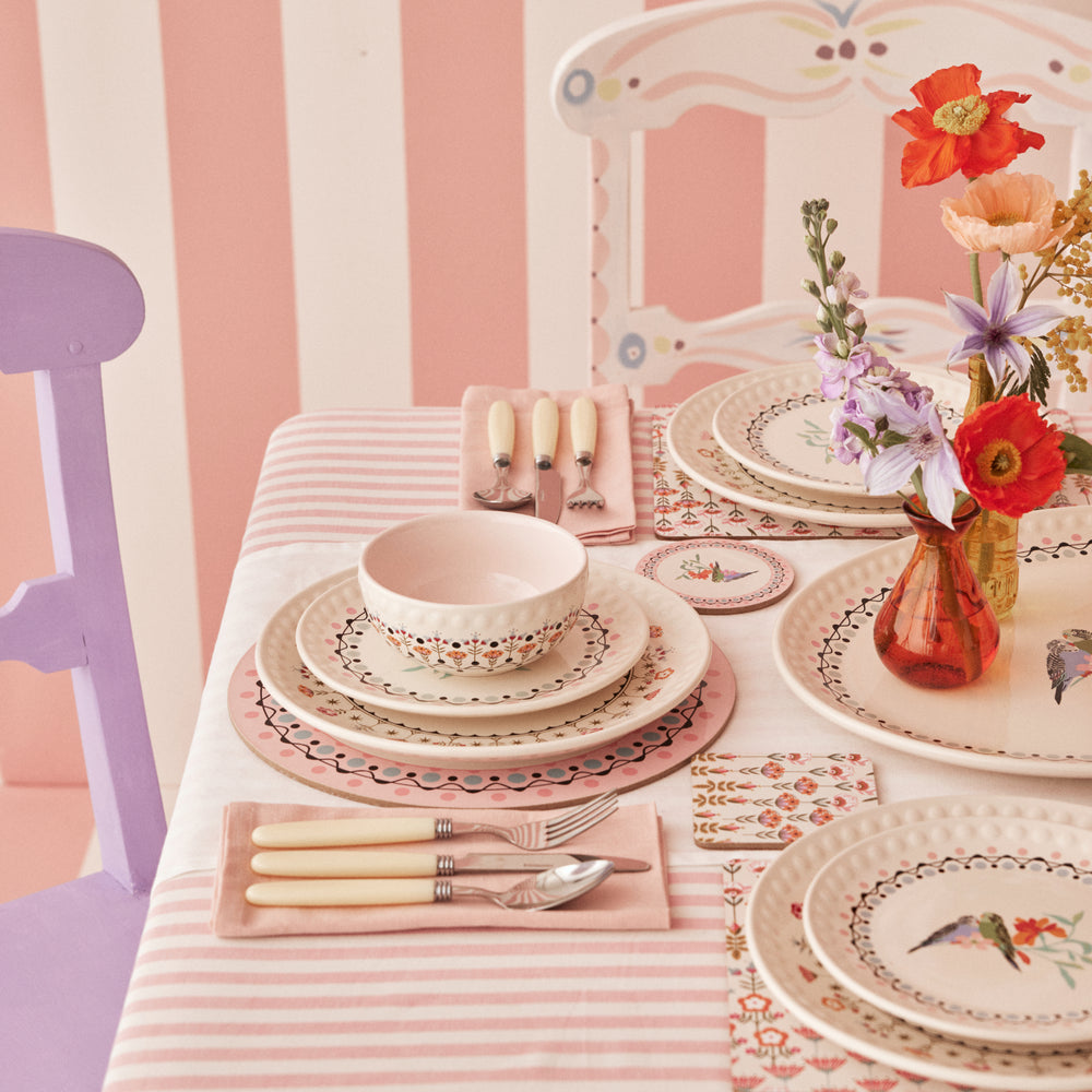 Cath Kidston Painted Table Square Coasters( Set Of 4)