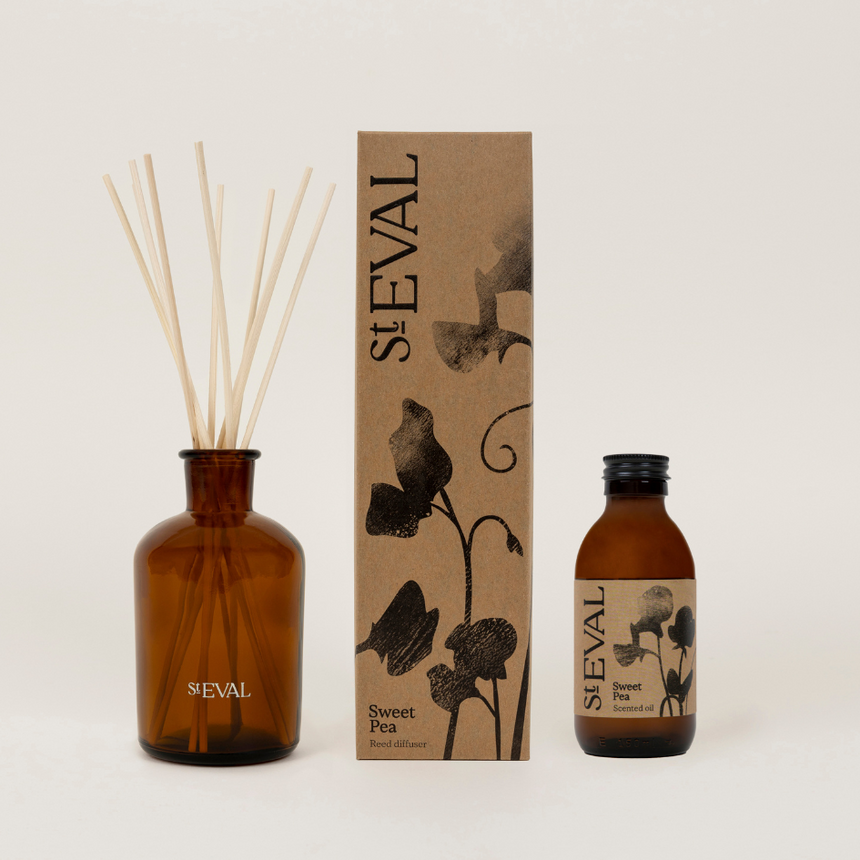 St Eval Reed Diffuser, Sweet Pea