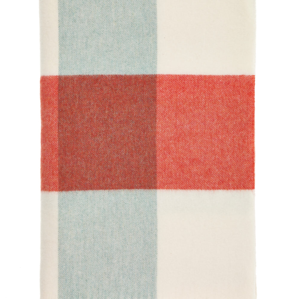 Bronte By Moon Block Islay Merino Wool Throw, Orange