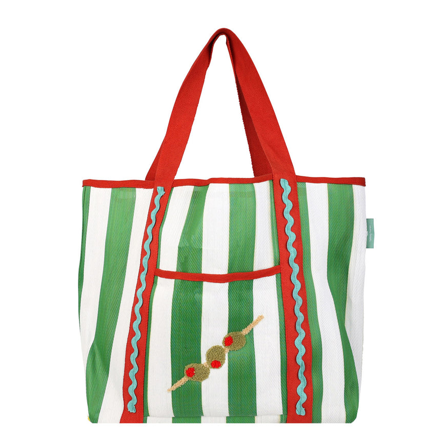 Bon Appetit Olive Tote Bag (Recycled Plastic)