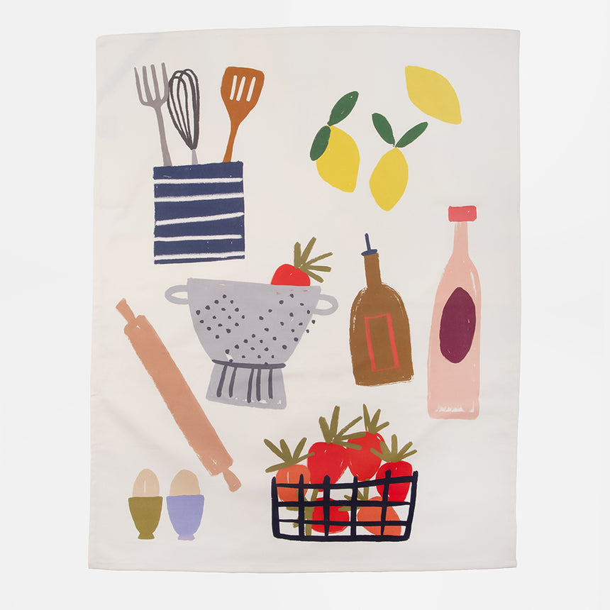 Caroline Gardner Kitchen Tea Towel Set