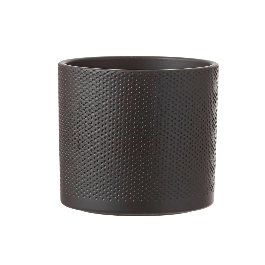 Turin Ceramic Plant Pot, Dark Grey
