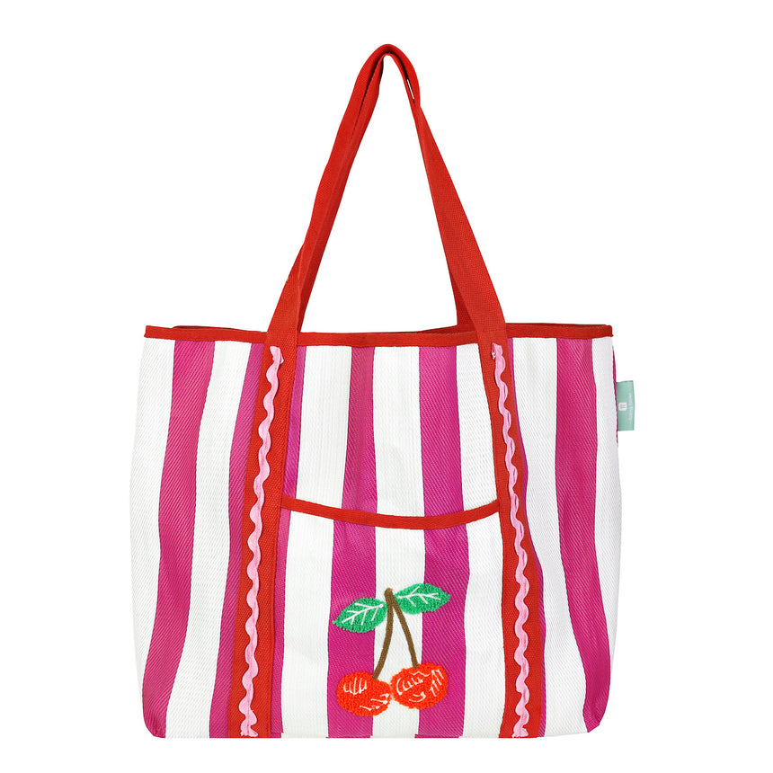 Bon Appetit Cherry Tote Bag (Recycled Plastic)