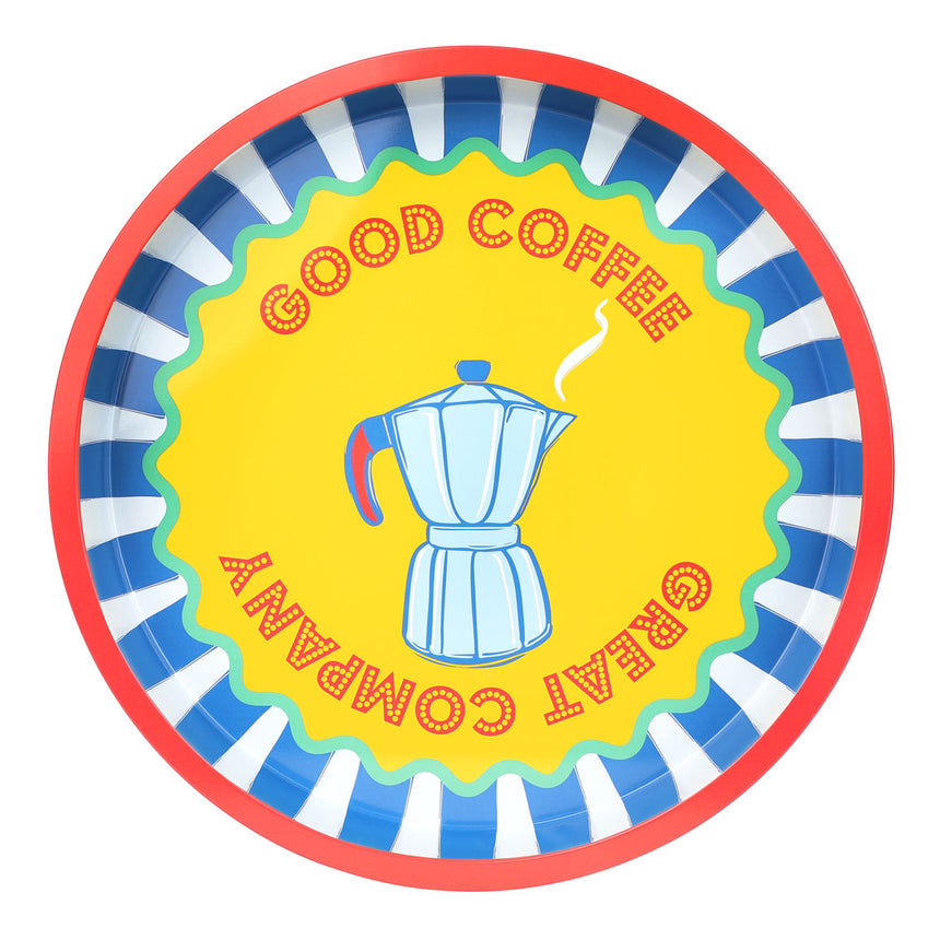 Bon Appetit Coffe Pot Deep-Well Mini Serving Tray