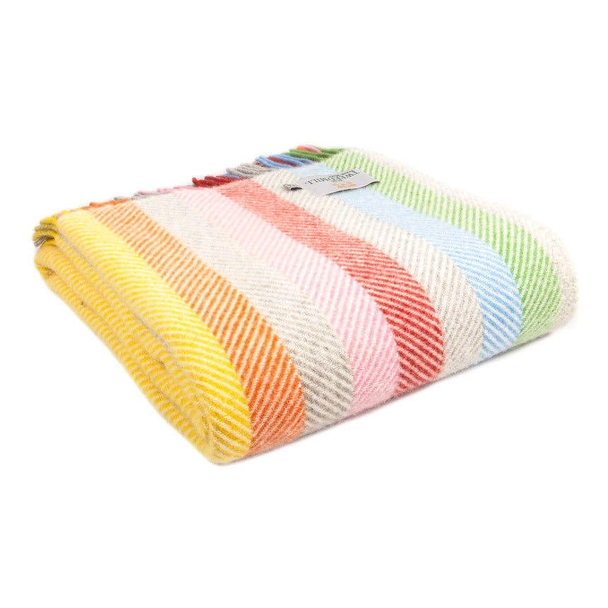 Tweedmill  Pure New Wool Throw, Rainbow