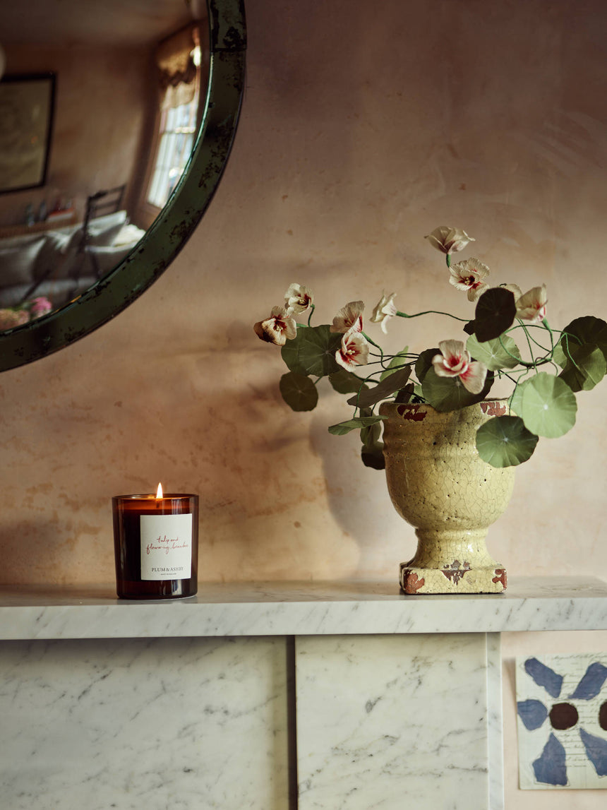 Plum & Ashby Large Scented Candle, Tulip & Flowering Branches