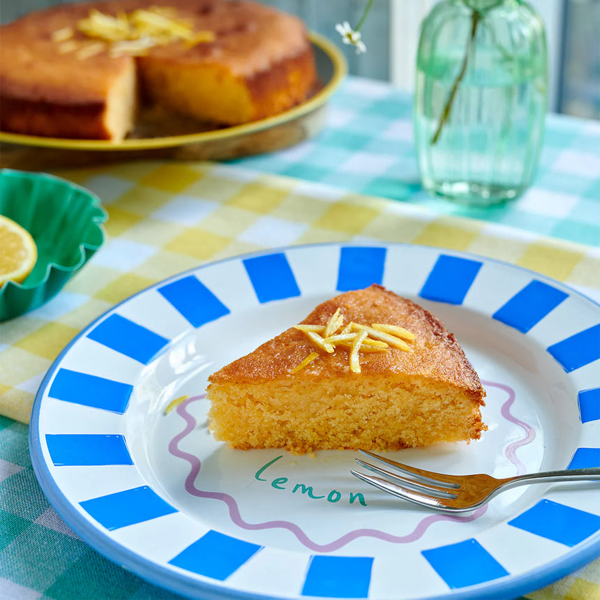 Talking Tables Bon Appetit Lemon Enamel Dinner Plate, (25CM)