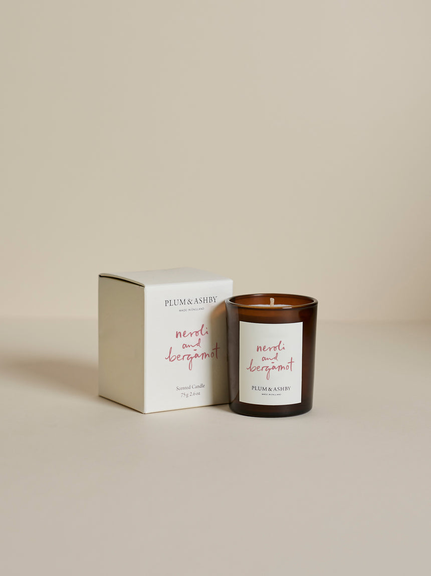 Plum & Ashby Small Scented Candle, Neroli & Bergamot