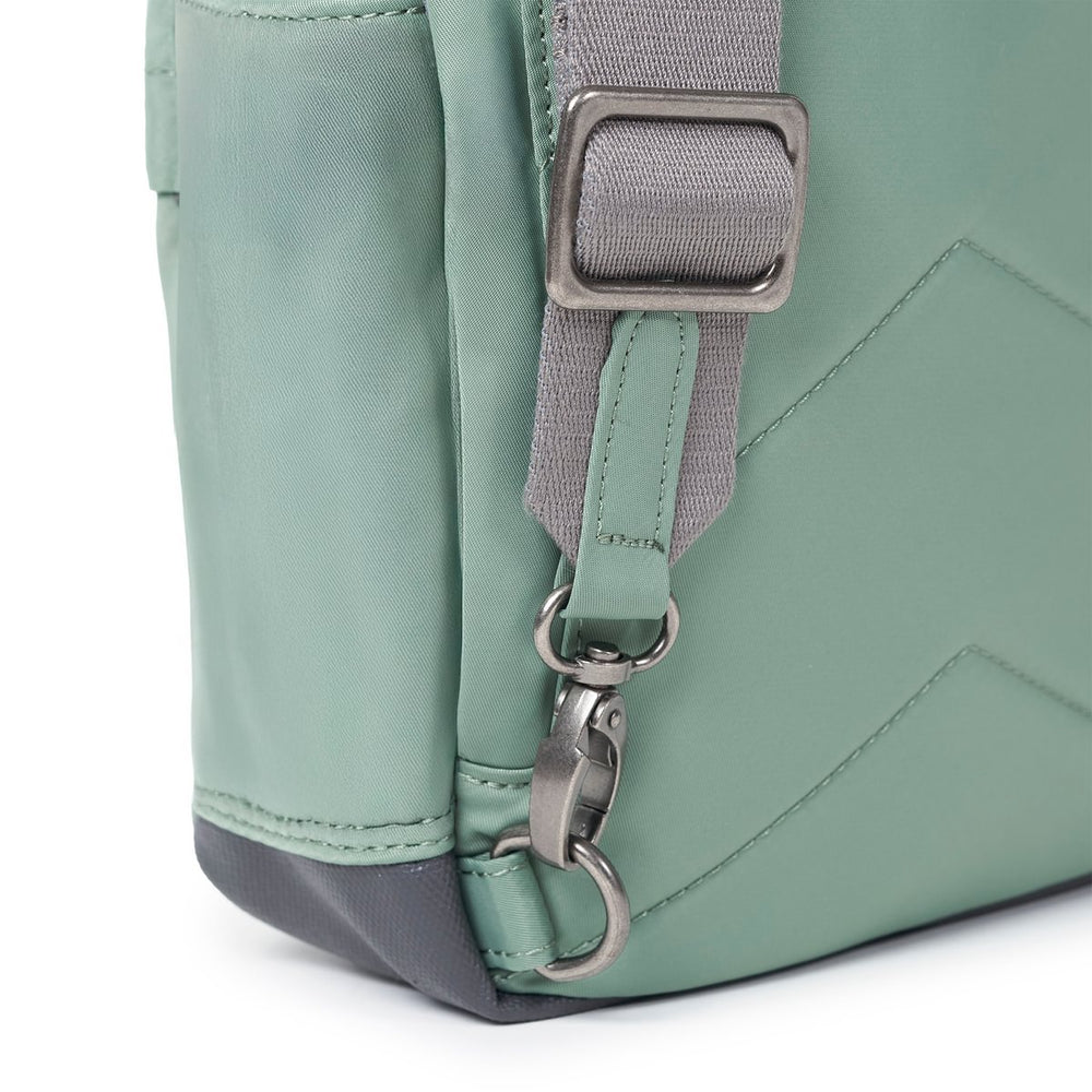 Roka London Willesden B Large Crossbody Bag, Frost (Recycled Nylon)