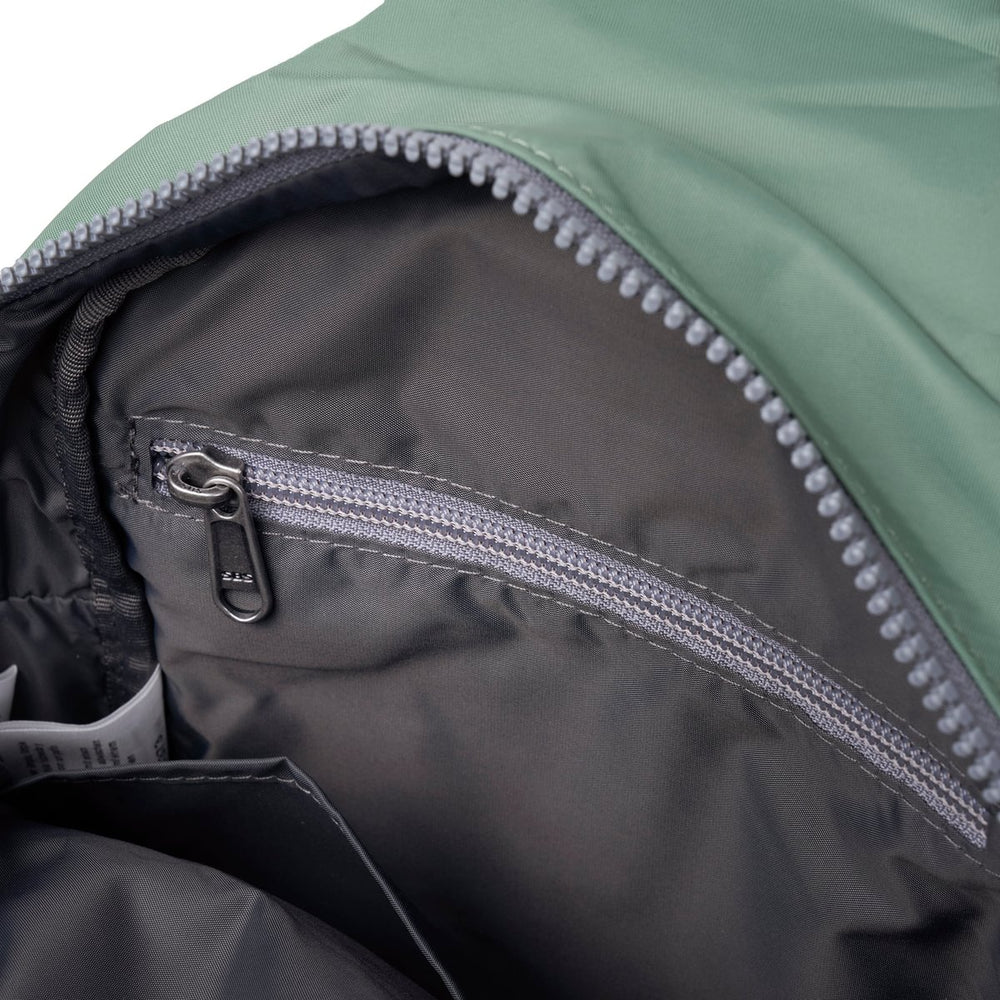 Roka London Willesden B Large Crossbody Bag, Frost (Recycled Nylon)