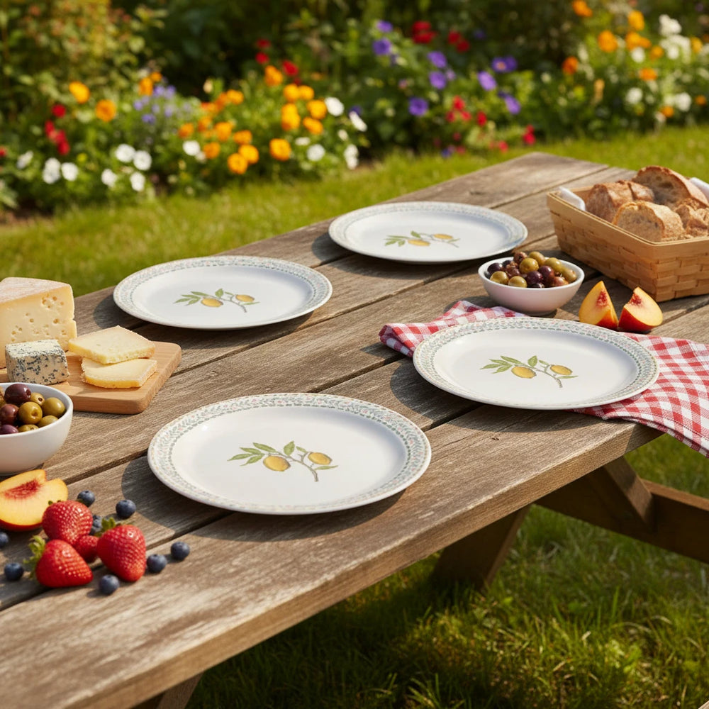 Willam Morris At Home Fruit Melamine Dinner Plate  (Set Of 4)