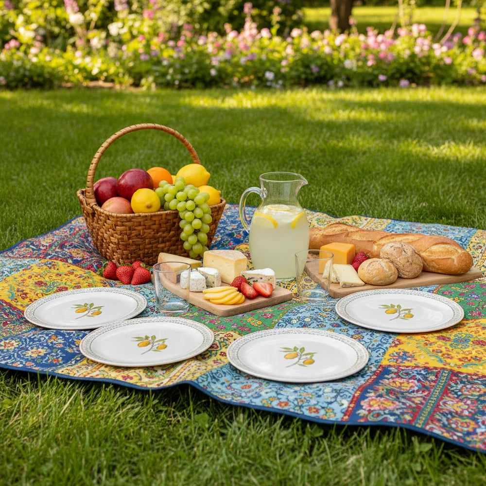 Willam Morris At Home Fruit Melamine Dinner Plate  (Set Of 4)