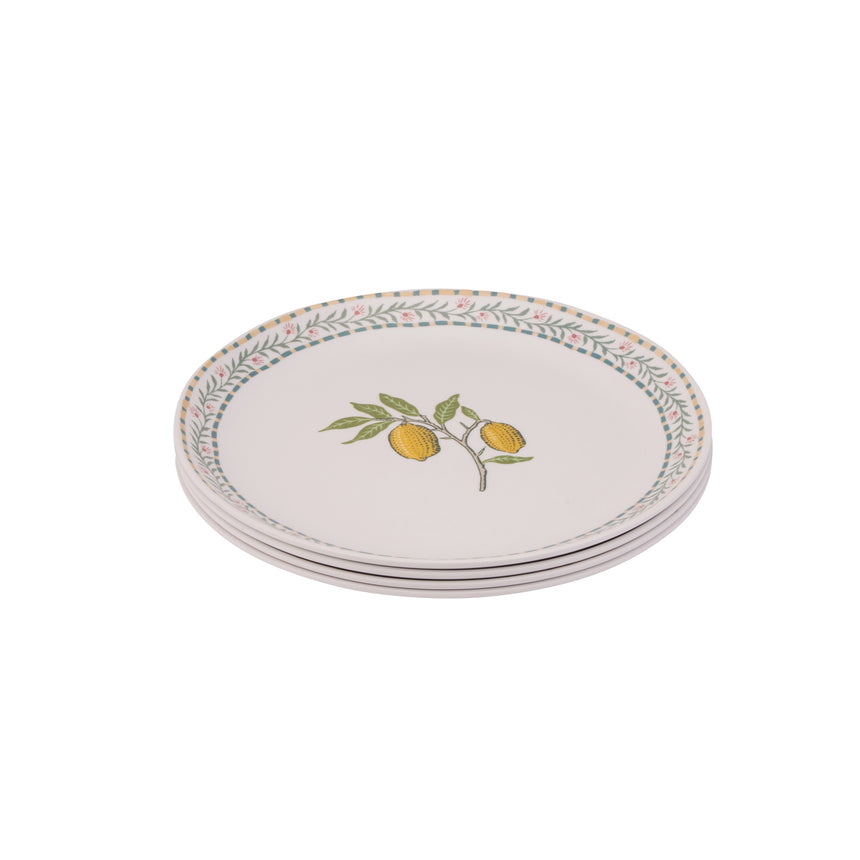 Willam Morris At Home Fruit Melamine Dinner Plate  (Set Of 4)