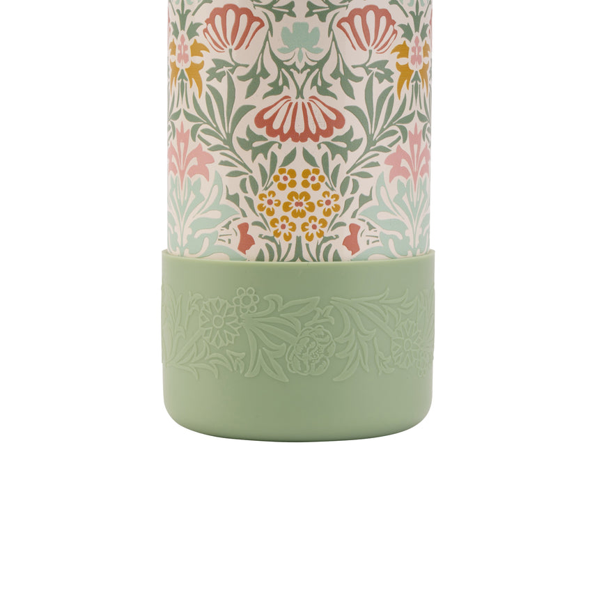William Morris Kitchen Garden Stainless Steel Water Bottle, Cream