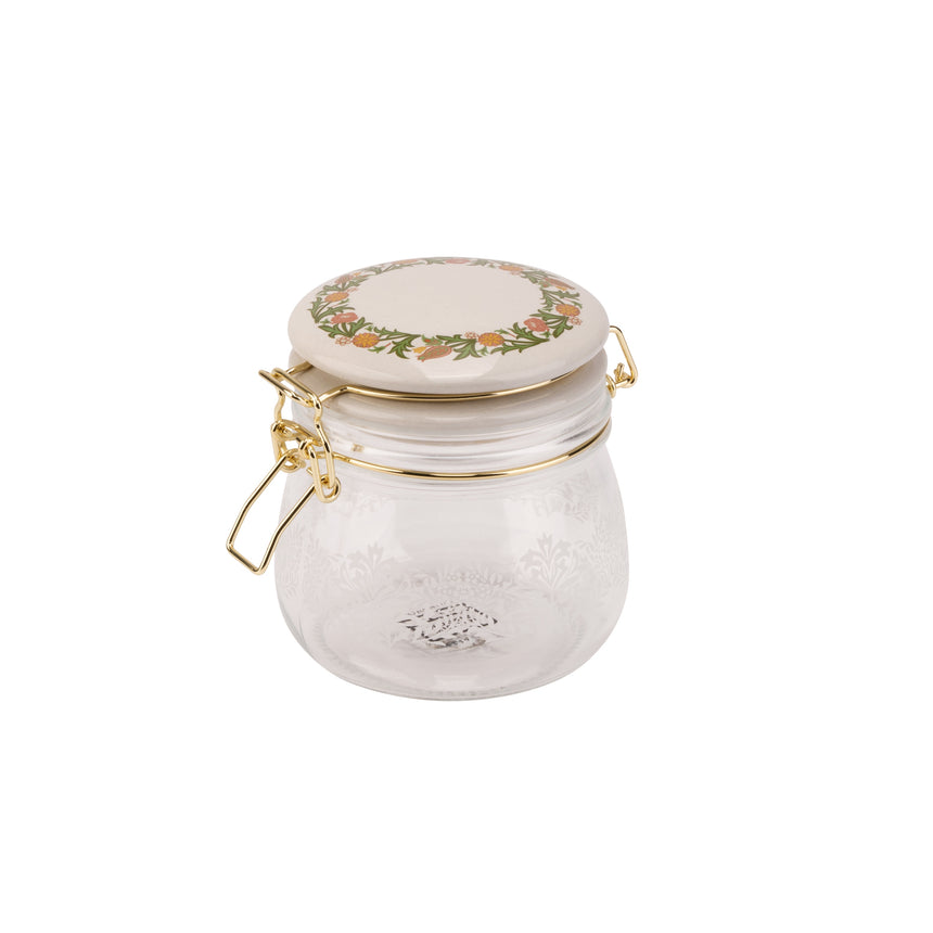 William Morris At Home Kitchen Garden Clip-Top Glass Storage Jar ( 500 ML )