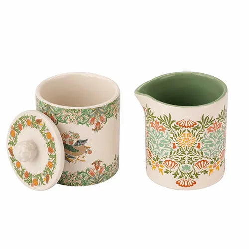 William Morris At Home Kitchen Garden Sugar Bowl and Creamer Jug Set