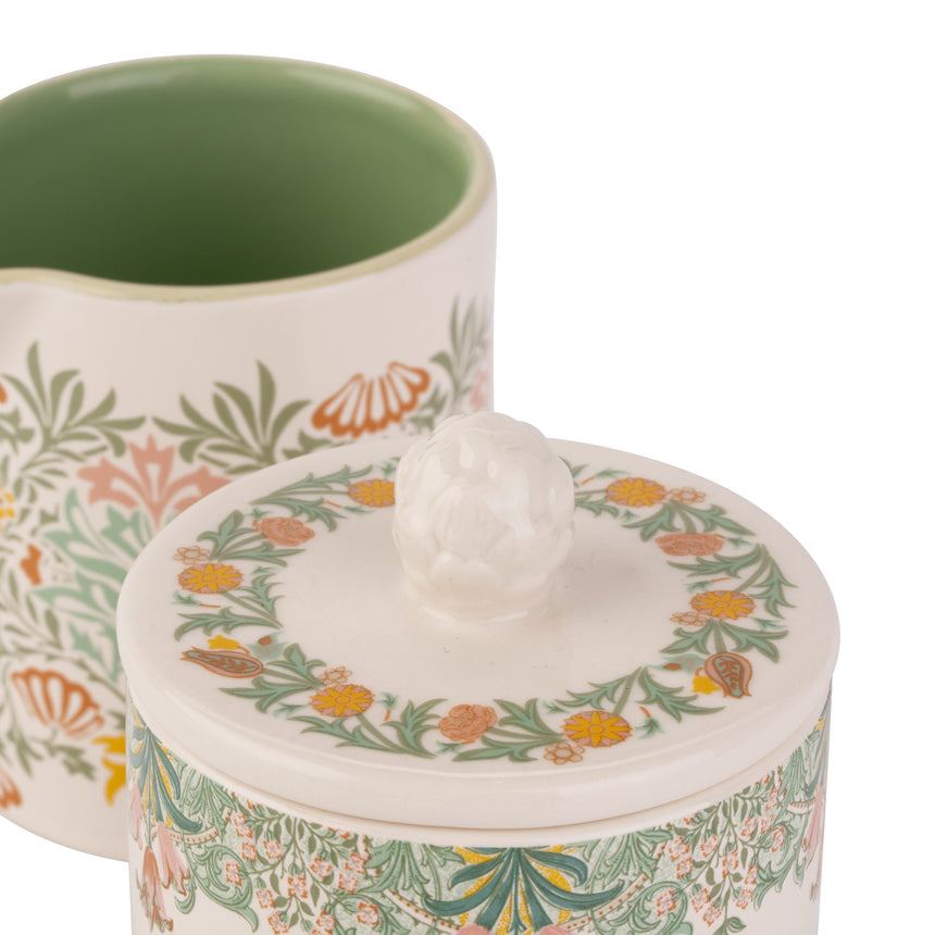 William Morris At Home Kitchen Garden Sugar Bowl and Creamer Jug Set