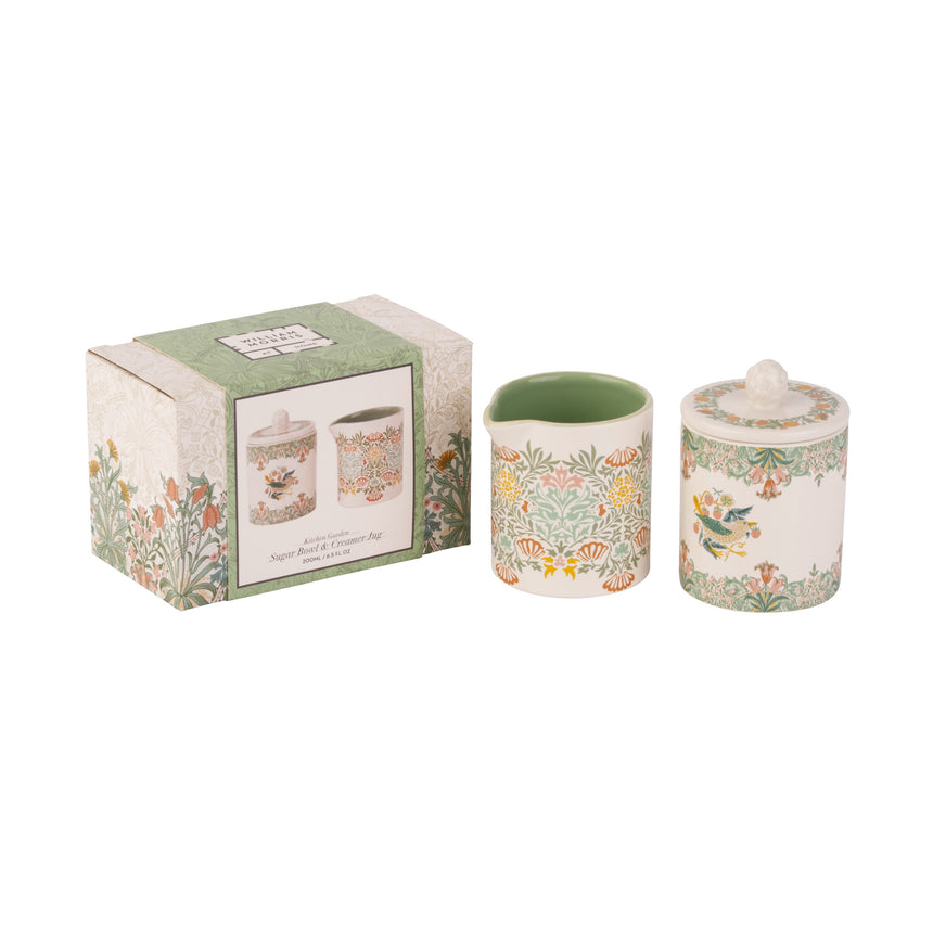 William Morris At Home Kitchen Garden Sugar Bowl and Creamer Jug Set
