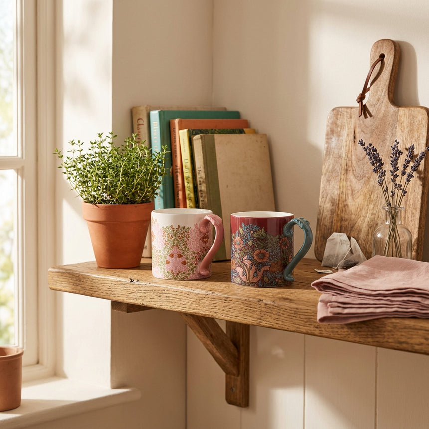 William Morris Oak & Willow Set Of 2 Mugs