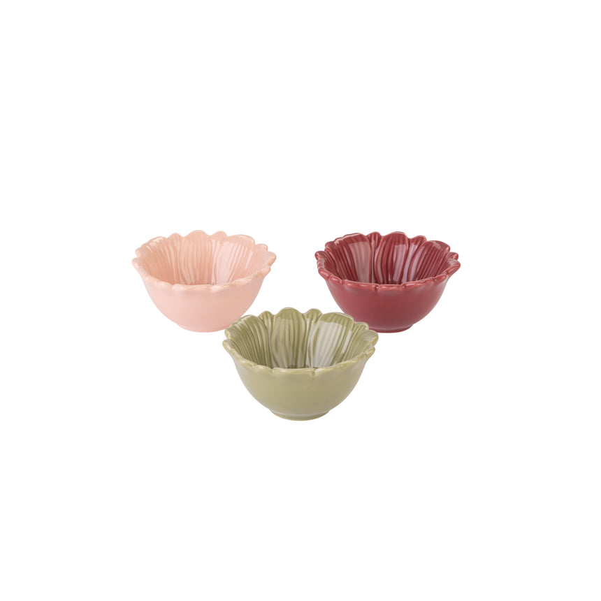 William Morris Oak & Willow Flower Shaped Nibble Bowls ( Set of 3)