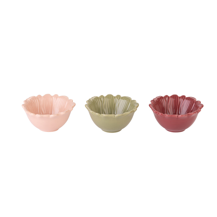 William Morris Oak & Willow Flower Shaped Nibble Bowls ( Set of 3)