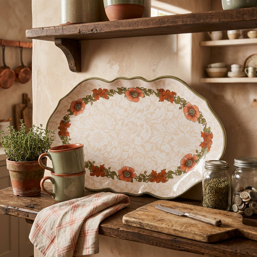 William Morris Oak & Willow Small Edged Serving Platter