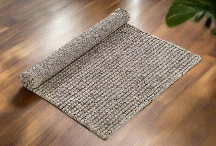 Walton & Co  Wool Rich  Rug, Taupe