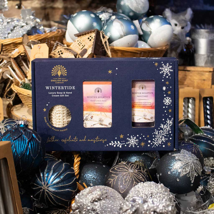 The English Soap Company Wintertide, Winter Solstice Luxury Soap & Hand Cream Gift Set