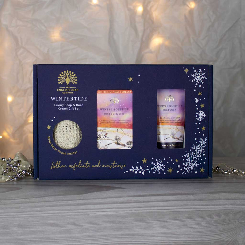 The English Soap Company Wintertide, Winter Solstice Luxury Soap & Hand Cream Gift Set