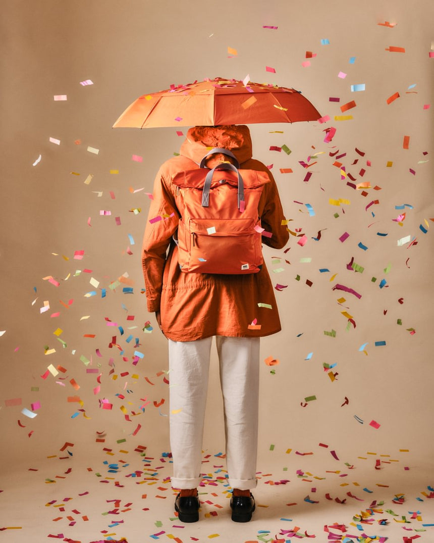 Roka London Waterloo Sustainable Umbrella, Burnt Orange