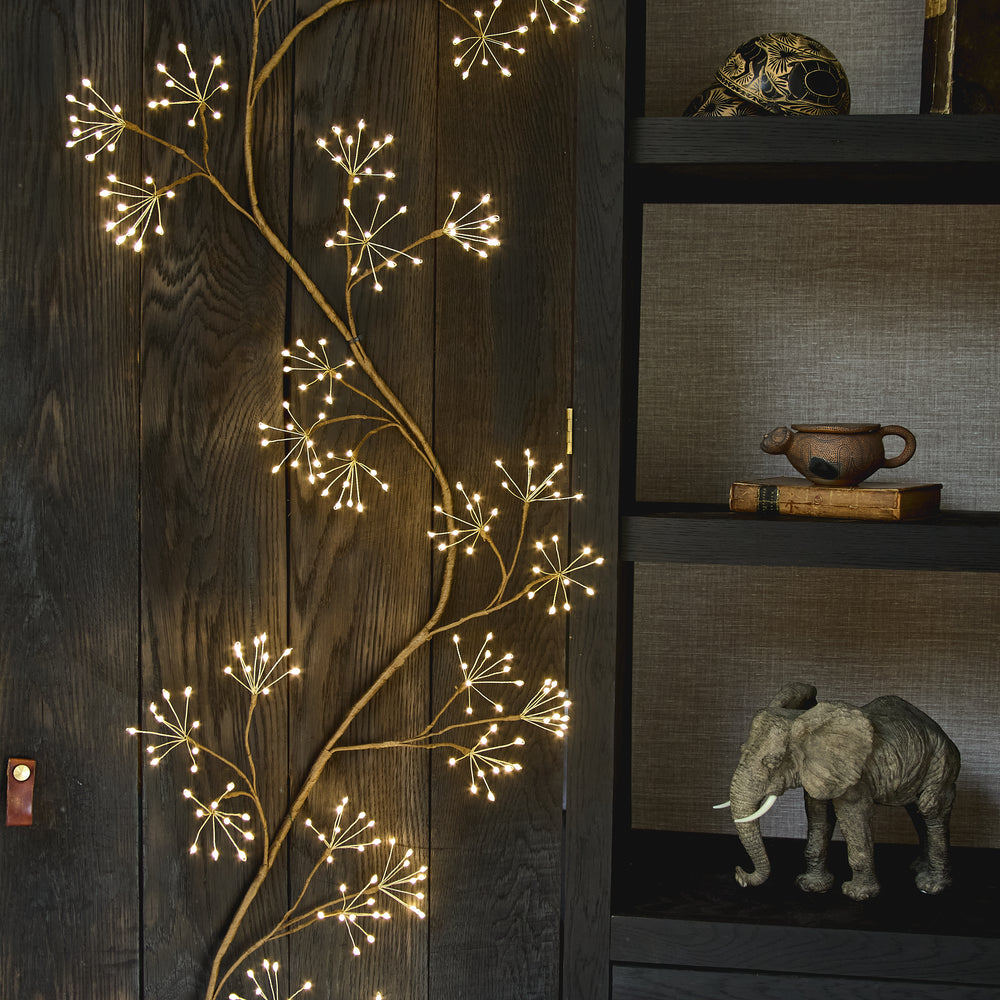 Woodland Ivy LED Fairy Light, Brown (Mains Powered)