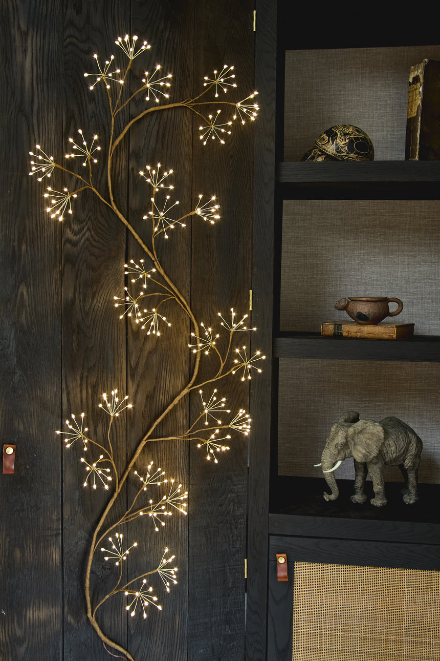 Woodland Ivy LED Fairy Light, Brown (Mains Powered)