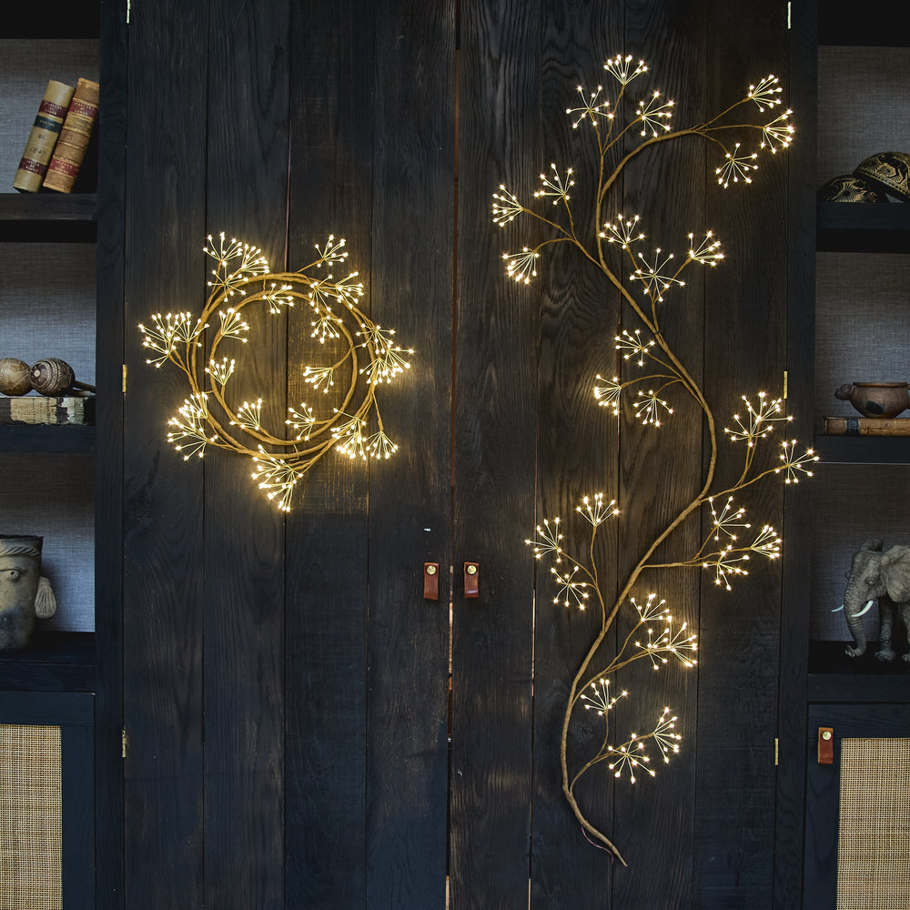 Woodland Ivy LED Fairy Light, Brown (Mains Powered)