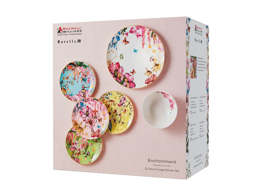 Maxwell & Williams Estelle Michaelides Enchantment 12 Piece Coupe Dinner Set