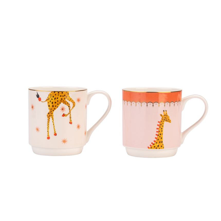 Yvonne Ellen Giraffe Stacking Mugs Set