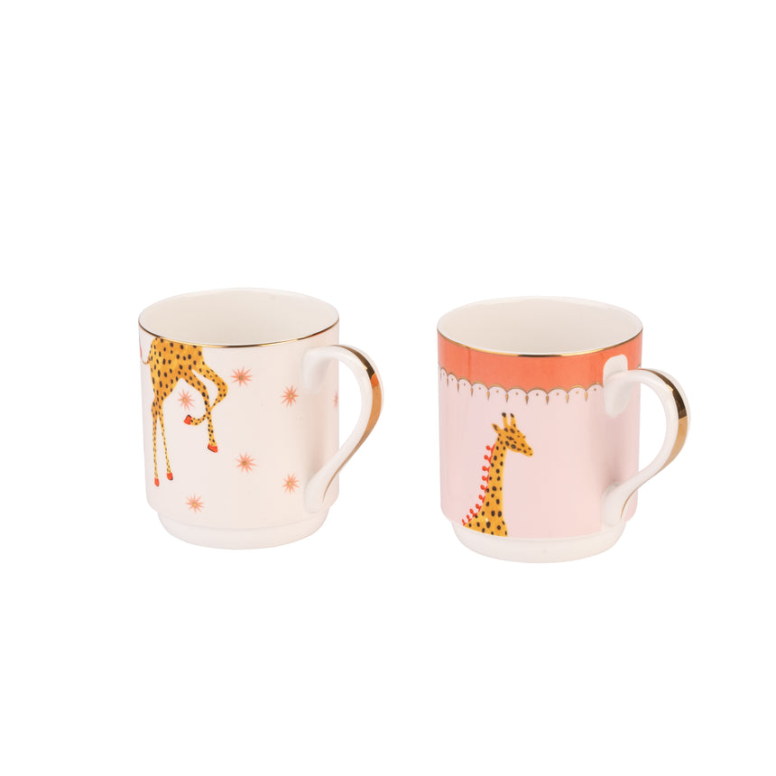 Yvonne Ellen Giraffe Stacking Mugs Set