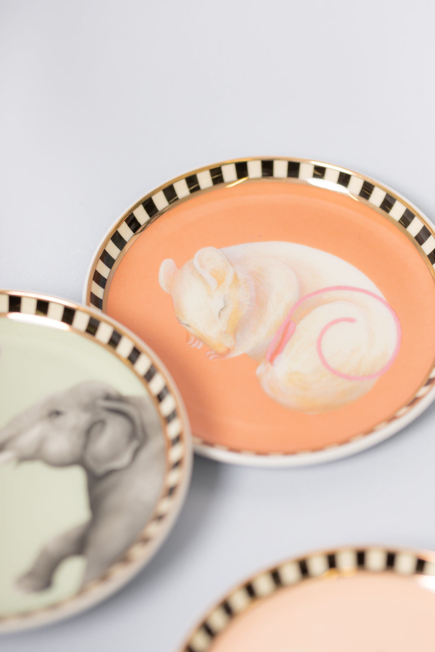 Yvonne Ellen Ceramic Coasters, Animals ( Set Of 4 )